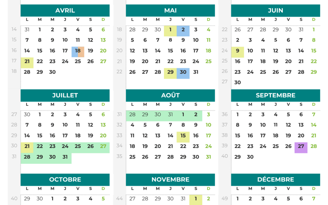 JOURS FÉRIÉS 2025 & CONGÉS CONSTRUCTION